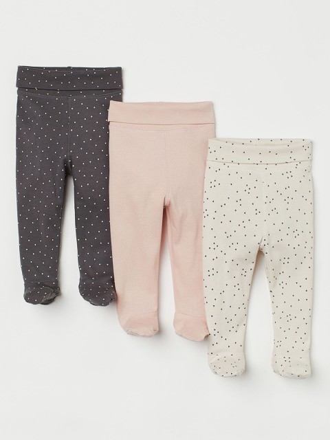 

H&M Girls Multi 3-Pack Trousers, White