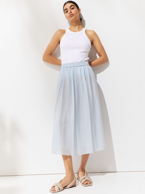 

H&M Woman Blue Circular skirt