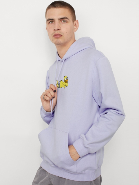 

H&M Men Purple Regular Fit Hoodie