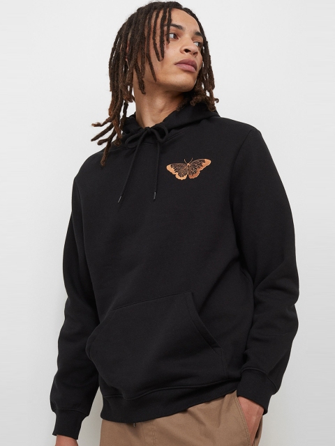 

H&M Men Black Regular Fit Hoodie