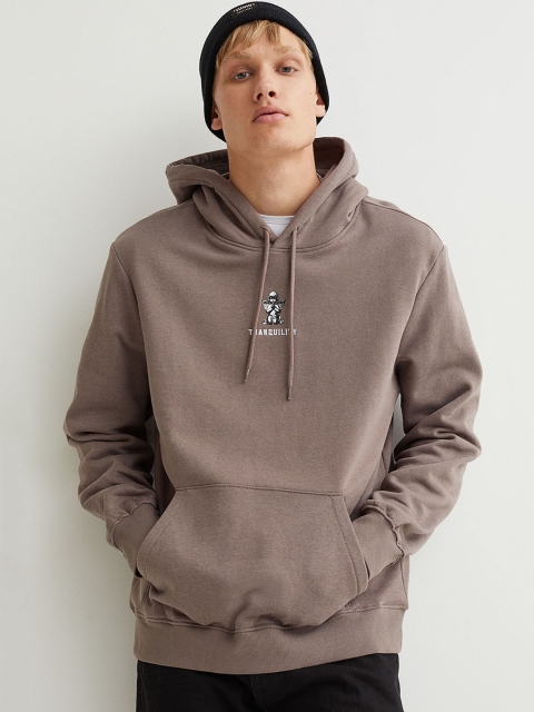 

H&M Men Beige Regular Fit Hoodie