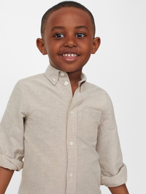 

H&M Boys Beige Oxford Shirt