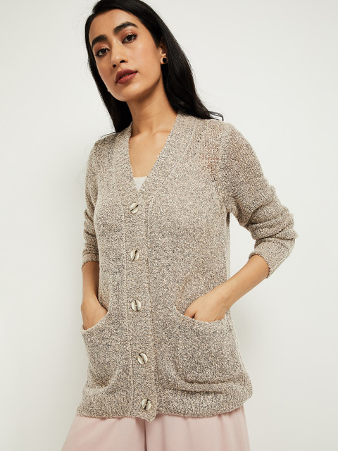 

max Women Grey Cardigan
