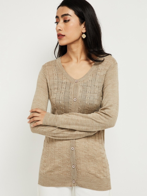 

max Women Beige Sweater Vest