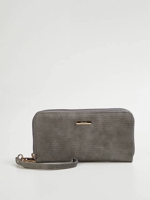 

Ginger by Lifestyle Women Grey Zip Around Wallet