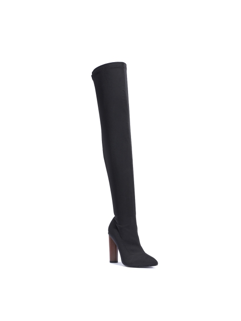 

Truffle Collection Women Black Solid Heeled Boots