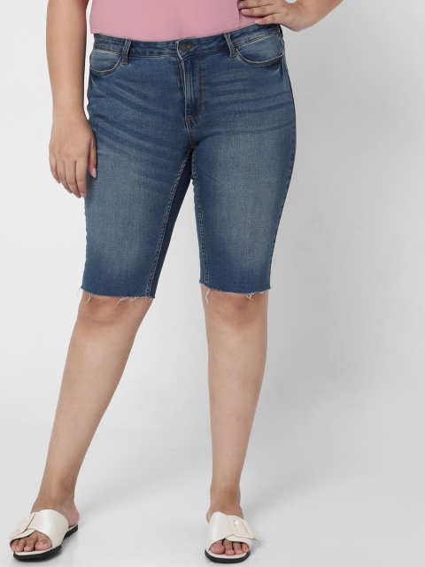 

Vero Moda Women Blue Slim Fit Denim Shorts