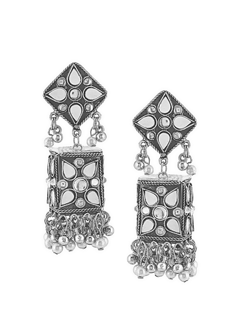 

SATCHEL Silver-Toned and Plated Contemporary Drop Earrings
