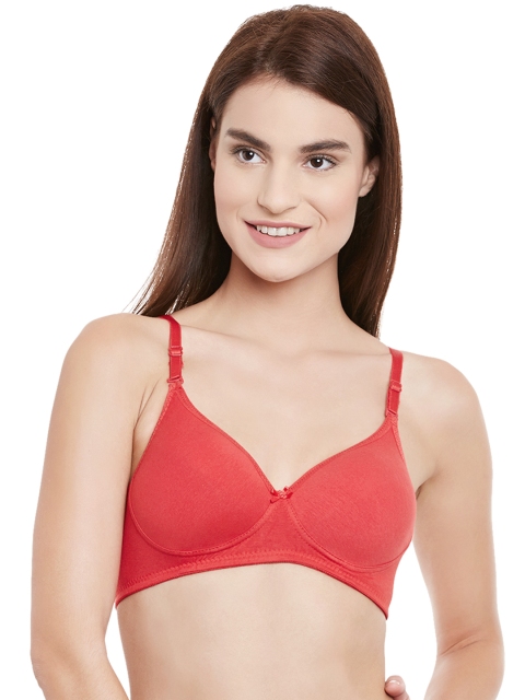 

Clovia Red T-shirt Bra BR0407P04