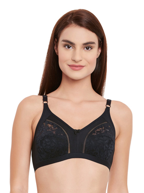 

Clovia Black Full-Coverage Bra BR0486P1340B