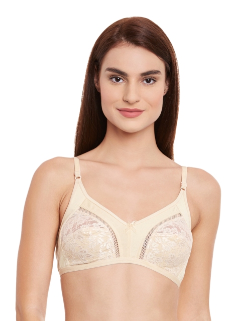 

Clovia Beige Full-Coverage Bra BR0486P2440B