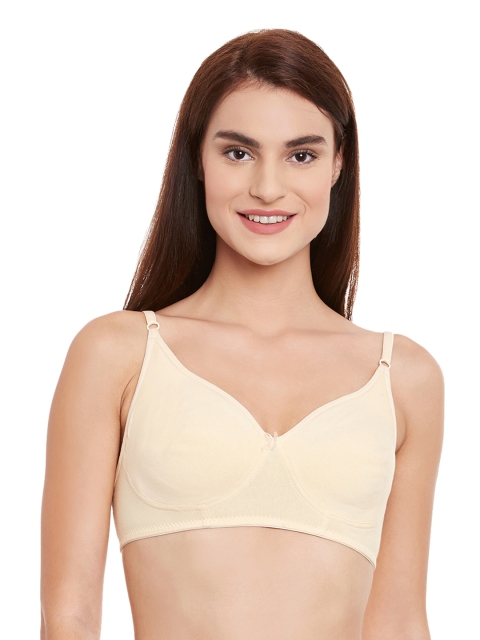 

Clovia Beige Full-Coverage Bra BR0634P2440D