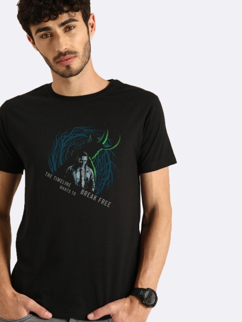 

Bewakoof Men Black Printed T-shirt