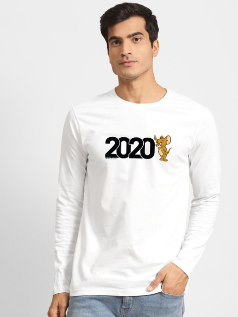 

Bewakoof Men White Typography Printed T-shirt