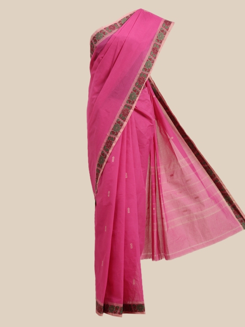 

The Chennai Silks Pink Pure Cotton Chettinad Saree