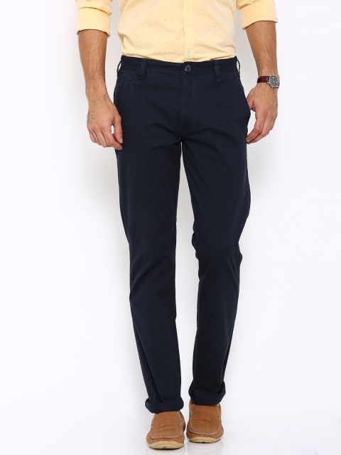 

Wrangler Navy George Slim Fit Casual Chino Trousers, Navy blue