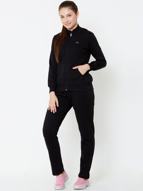 

Sweet Dreams Women Black Solid Tracksuit