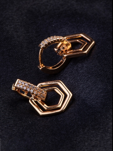 

Alankruthi Gold-Toned Contemporary Studs Earrings
