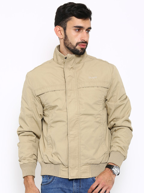 

Wrangler Beige Quilted Bomber Jacket, Na