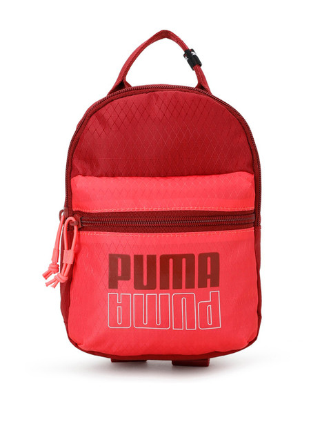 

Puma Women Red Brand Logo Printed Backpack