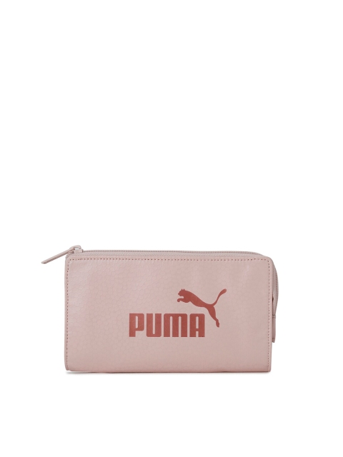 

Puma Women Pink Printed Zip Around Wallet