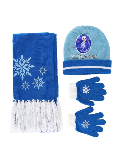 

Disney Unisex Kids Blue & White Beanie, Gloves & Scarf Combo Set