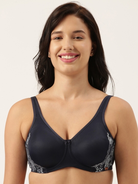 

Enamor Navy Blue Full Coverage Lightly Padded Everyday Bra