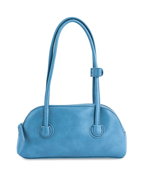 

NUFA Blue PU Structured Shoulder Bag