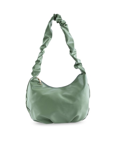 

NUFA Green PU Shopper Hobo Bag