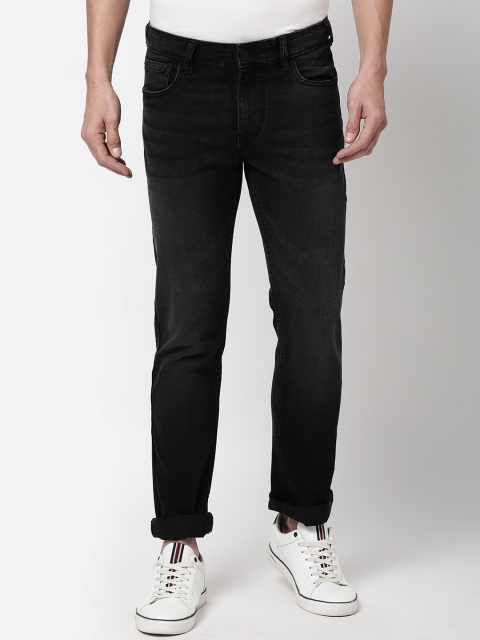 

HERE&NOW Men Black Slim Fit Light Fade Jeans