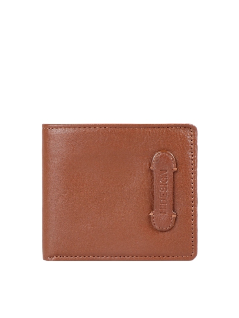 

Hidesign Men Tan Leather Two Fold Wallet