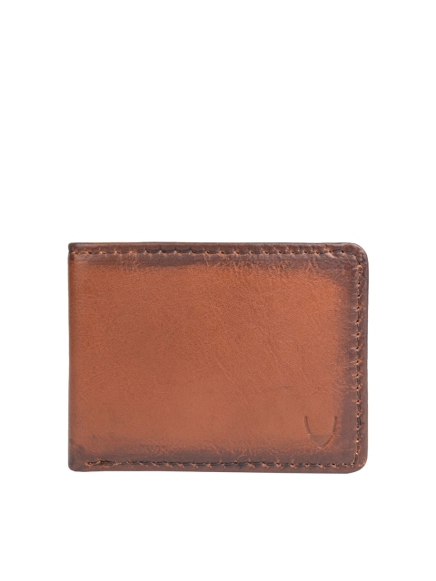 

Hidesign Men Tan Leather Two Fold Wallet