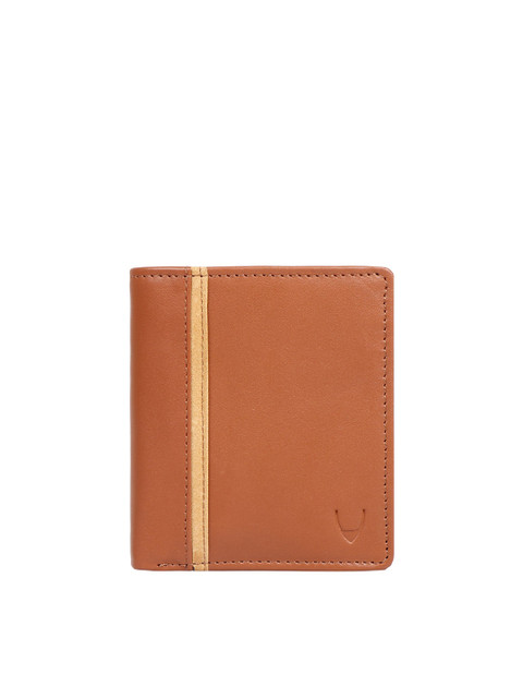 

Hidesign Men Tan & Beige Leather Two Fold Wallet