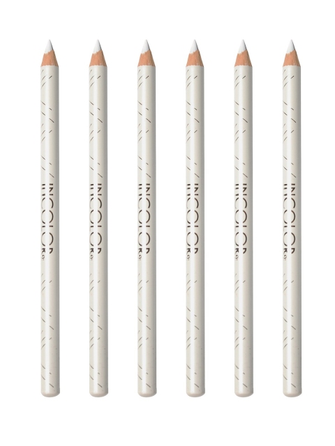 

INCOLOR Pack Of 6 Intense Longwear Eye Pencil E COM 7 - 1.8 gm, White