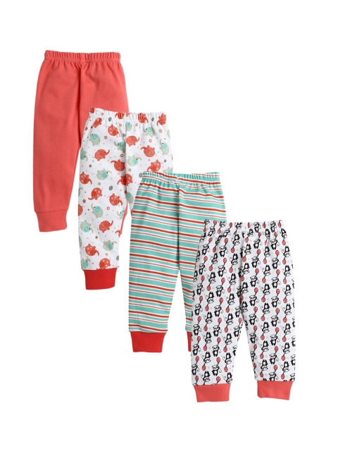 

BUMZEE Boys Set of 4 Cotton Track Pants, Multi