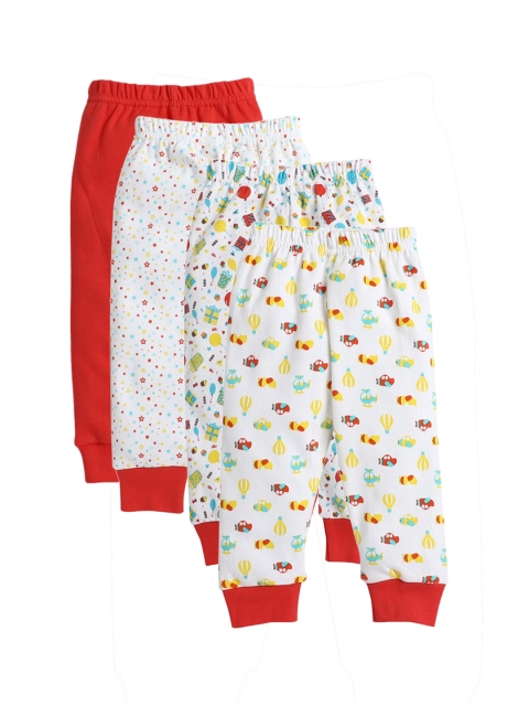 

BUMZEE Boys Set of 4 Cotton Track Pants, Multi