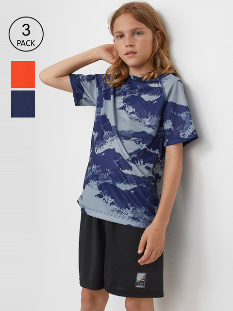 

H&M Boys Blue & Orange 3-Pack Sports Tops