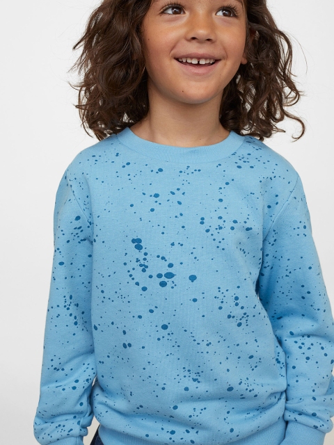 

H&M Boys Blue Printed Sweatshirt