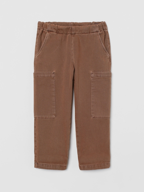 

H&M Boys Brown Lyocell-Blend Cargo Trousers