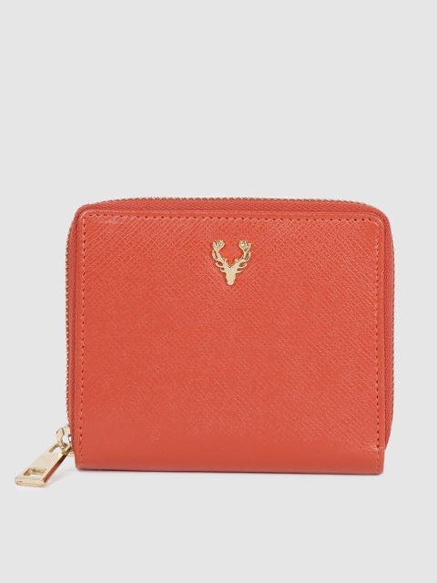 

Allen Solly Women Rust Solid Card Holder