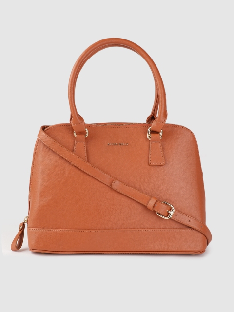 

Allen Solly Tan Brown Solid Structured Handheld Bag
