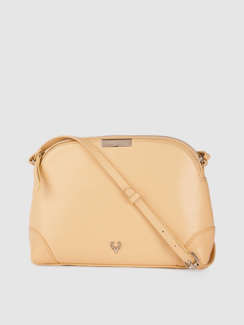 

Allen Solly Beige Solid Sling Bag