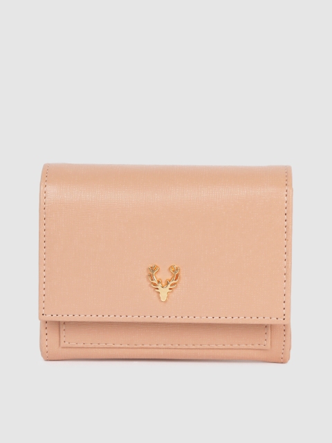 

Allen Solly Women Nude-Coloured Solid Two Fold Wallet