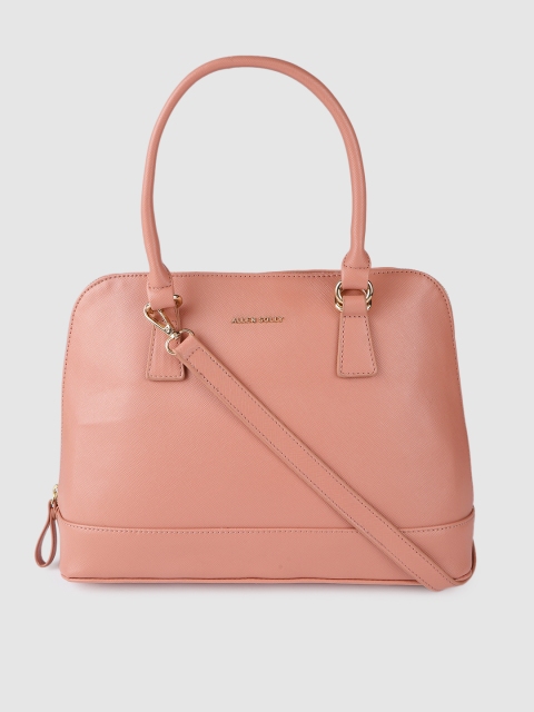 

Allen Solly Women Coral Solid Structured Handheld Bag