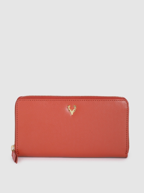 

Allen Solly Women Red Zip Around Wallet