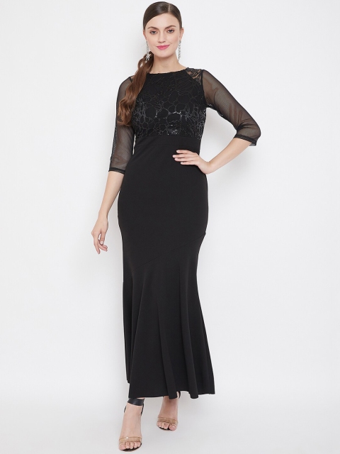 

Madame Black Embellished Maxi Dress