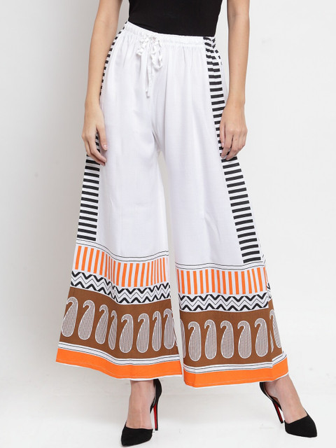 

Clora Creation Women Multicoloured Paisley Printed Flared Palazzos, Multi