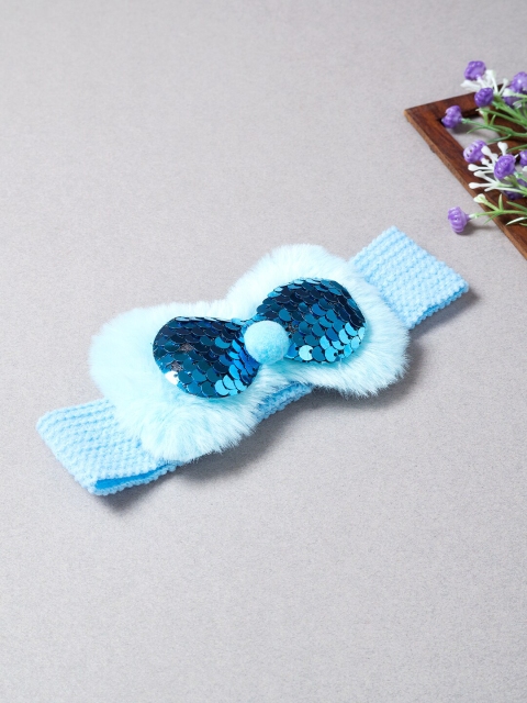 

Golden Peacock Women Blue Embellished Hairband