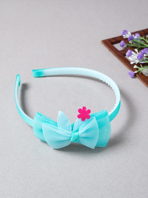 

Golden Peacock Women Blue & Pink Embellished Hairband