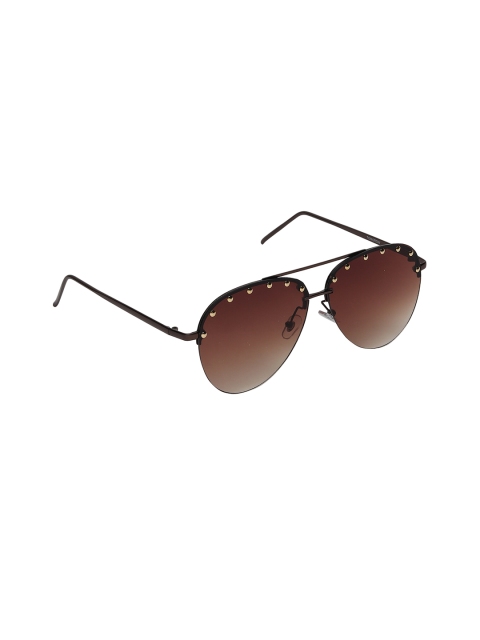 

Swiss Design Unisex Brown Lens & Brown Full Rim Aviator Sunglasses SDSG-TOMOROW-03